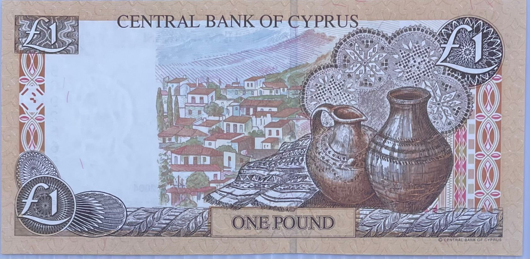 2004 Cyprus 1 Pound P-60d UNC World Banknote
